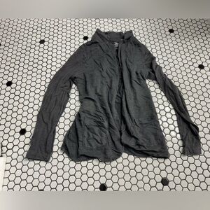 Majestic Paris linen Charcoal Knitwear open front top size small